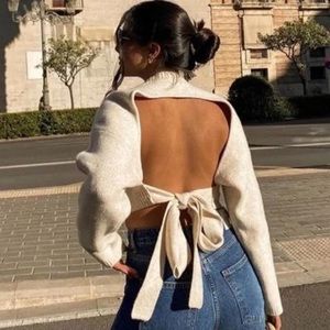 Open Back Sweater